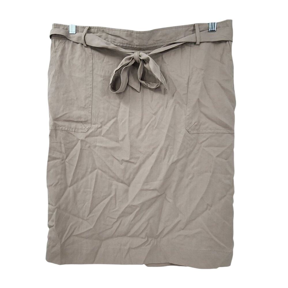 NWT DE COLLECTION Tan Skirt Womens Size XL Extra Large